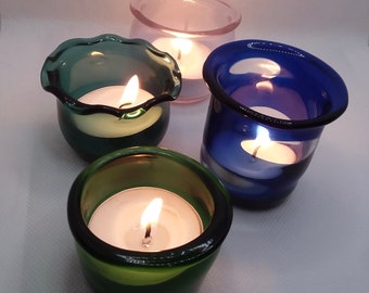 Glass Candle Holders