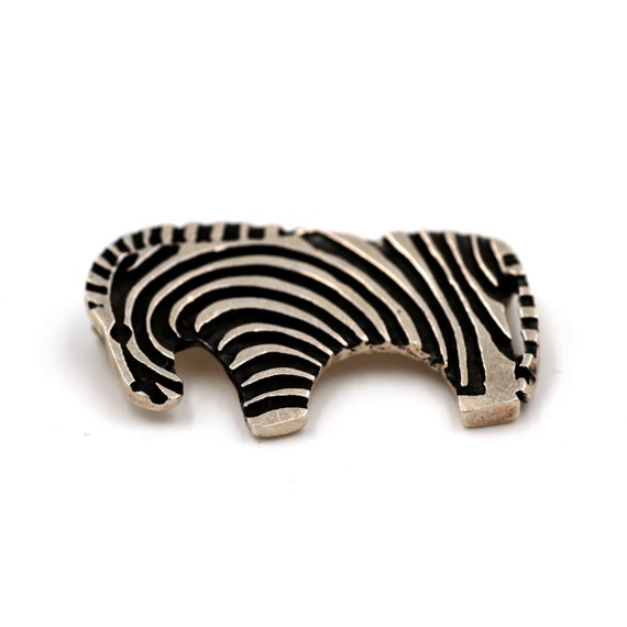 Mexican Silver Zebra Pin