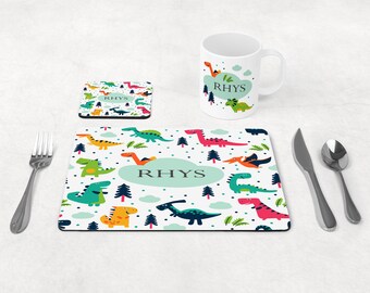 dinosaur placemats etsy