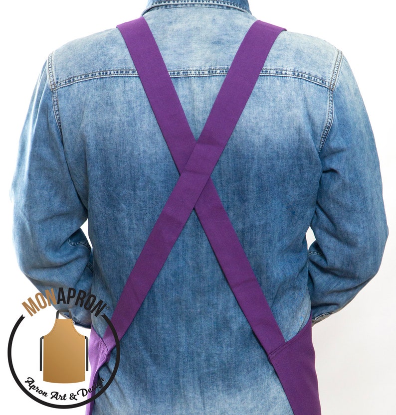05 Monet Purple Apron