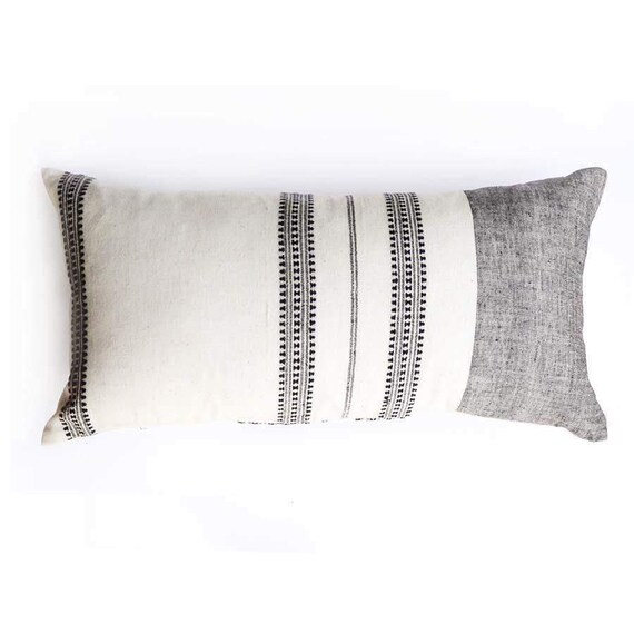 100 Organic Cotton Pillow Cover Large Lumbar Pillow 16 Etsy