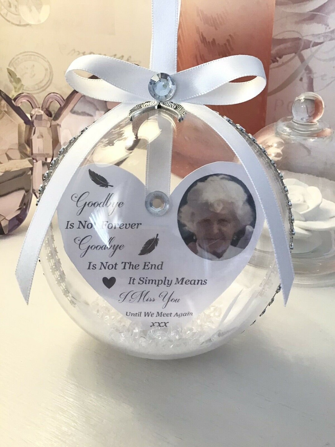 Personalised Memory Bauble, Memory Keepsake, Christmas Gifts, Christmas