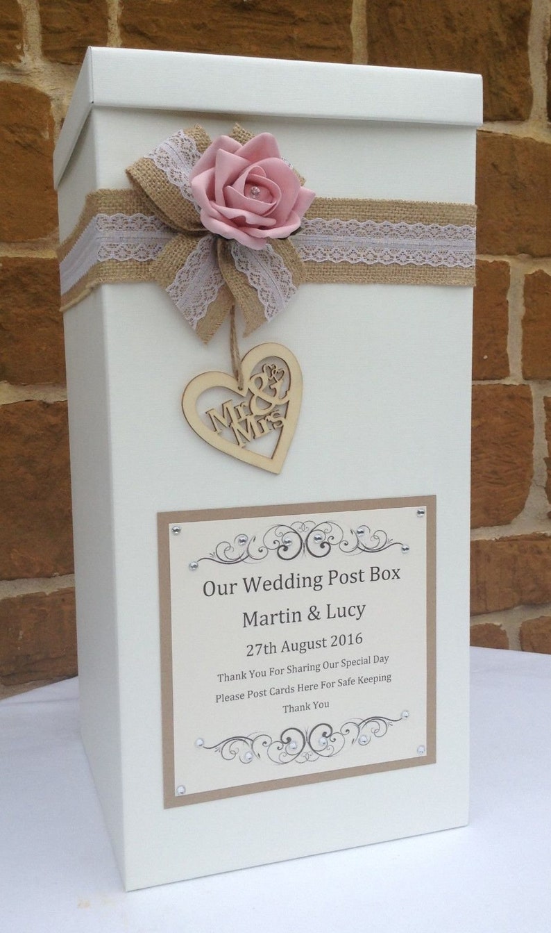 Vintage Wedding Card Post Box Wedding Favours Table Etsy UK