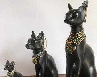 Altes Ägypten Kitty Ägyptische Bastet Skulptur Katzengöttin Statue Sammlerstück von YOUNI