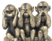 Three Wise Monkeys - See No Evil, Hear No Evil, Speak No