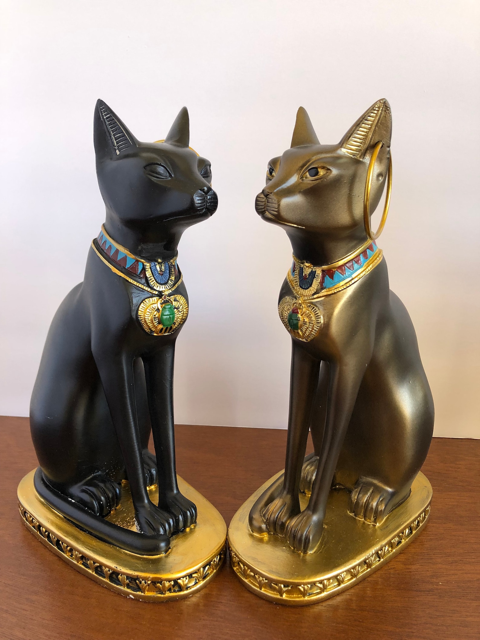 Oude Egypte Kitty Egyptische Bastet Sculptuur Kat Godin Etsy Nederland
