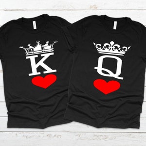 King and Queen Couples Shirts, Relationship Goals, His and Her, Matching set, Couples Goals, Cute couple, wedding shirts, engagement shirts