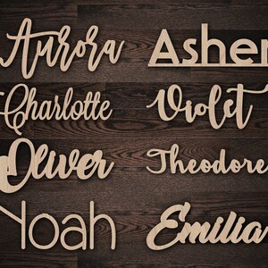 Custom Names-Wood Cutouts-Baby Names-Family Names-Business Names
