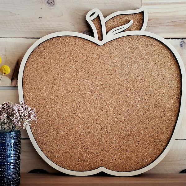 Teacher Appreciation Apple Cork Pin Board with Frame Classroom Vision Board