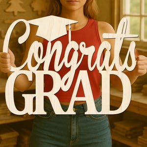Congrats GRAD | Custom Graduation Sign Custom Congrats Grad Sign Class of 2025 Graduation 2025 Sign Graduation Photo Prop Graduation Decor