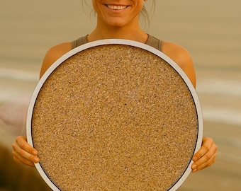 Round Cork Pin Board Affirmations with Frame Vision Board
