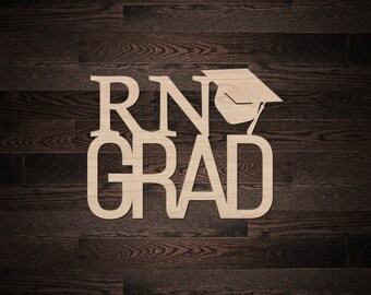 RN Grad Wooden Sign | Congrats Grad| Medical Achievement | Backdrop | Photo Prop