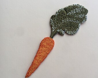Carrots Vegetable Crafts Chef Cooking Embroidered Iron On Patch Food