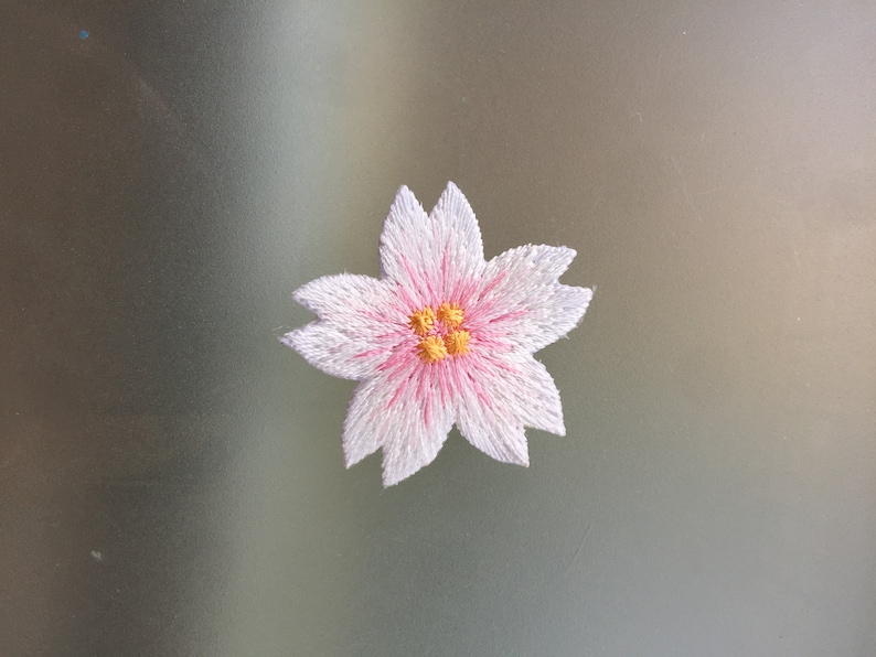 Set Of 2 Flower Iron Sew On Full Embroidered Patch Appliqu\u00e9s Badge