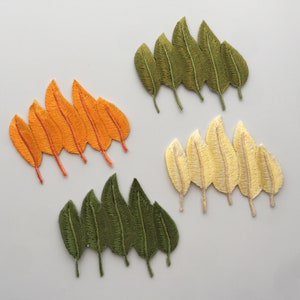 Trees Brushes Iron On Sew On Full Embroidered Patch Appliqués Badge Motif
