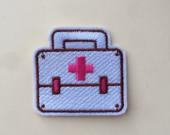 Doctor Nurse Case Iron / Sew On Embroidered Patch Appliqués Badge