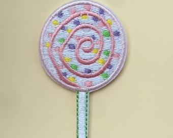 Pink Lollipops Iron/ Sew On Embroidered Patch Appliqués Badge