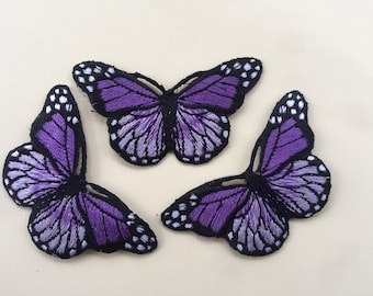Lot de 11 Patch Thermocollant en tissu Papillon Iron-on patch Butterfly n°ab 