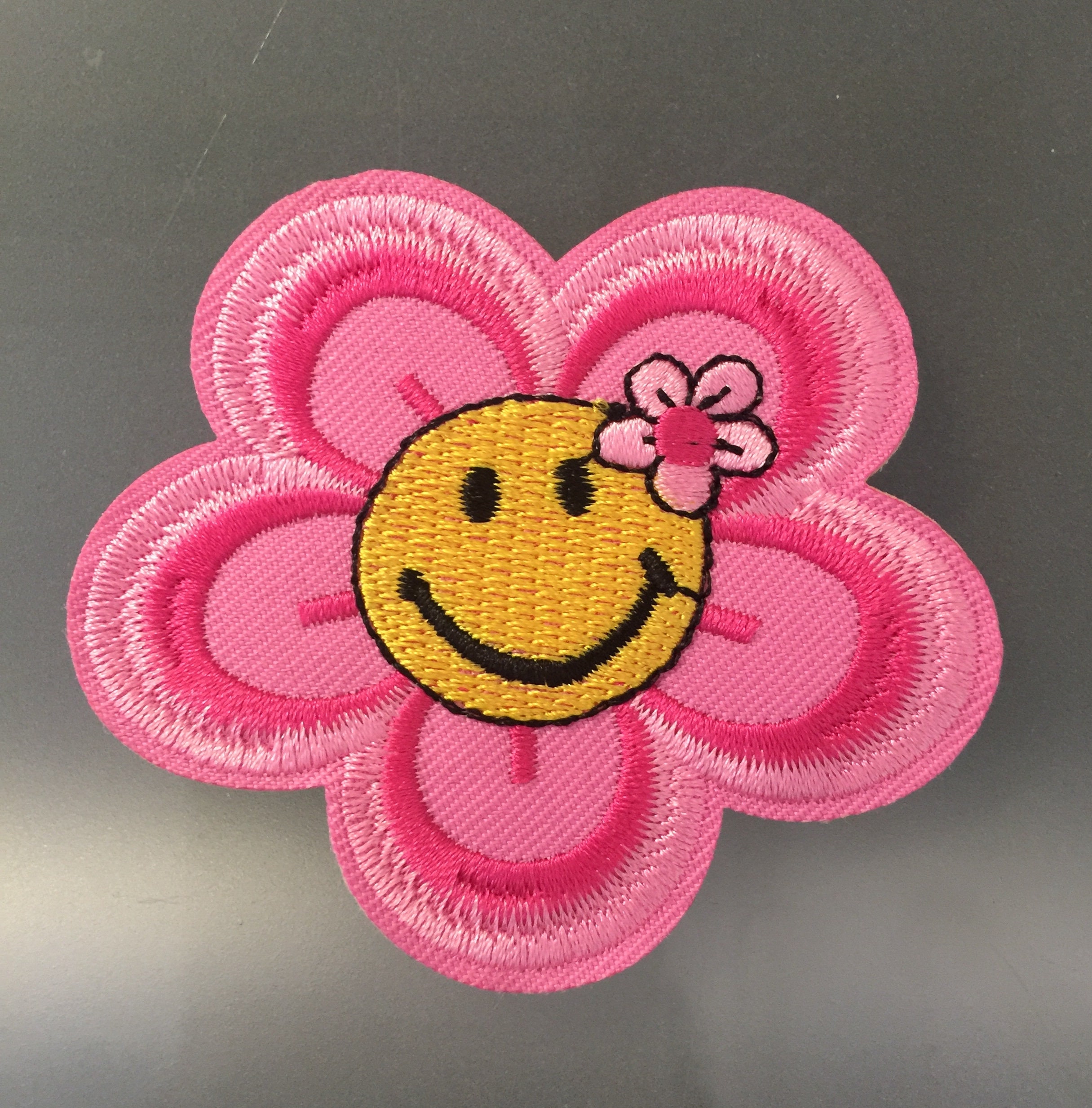 Coppia Di Patch Termoadesivi A Forma Di Fiore Di Cardo Viola/Rosa - Ricamo Da Cucire O Stirare