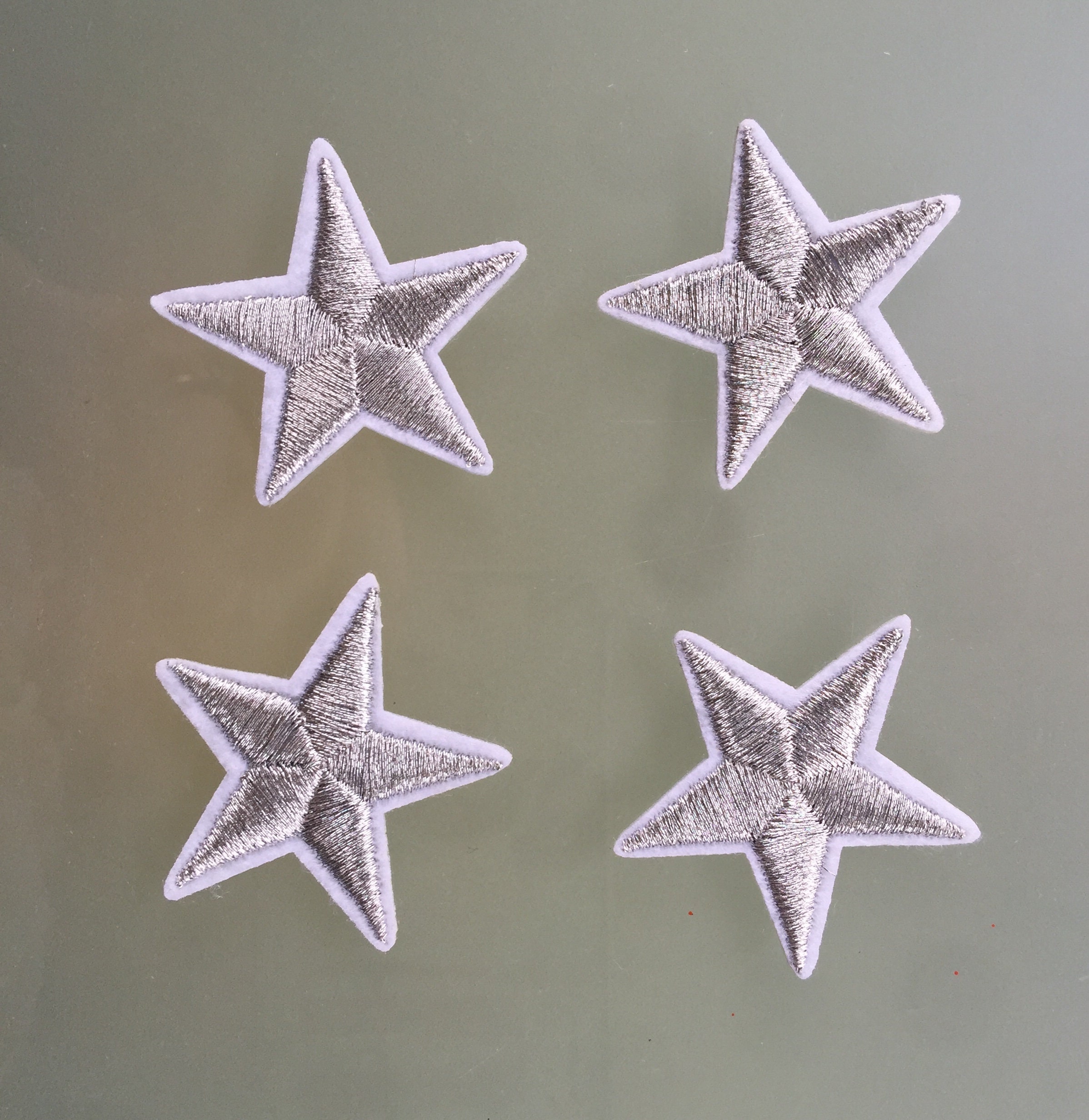 40Pieces Blue Five-Pointed Star Patches, Small Star Embroidery Patches,  Clothing Luggage Decorations, DIY Design Accessories