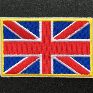 Union Jack-Flagge zum Aufnähen gestickt Aufnäher Applikationen Abzeichen