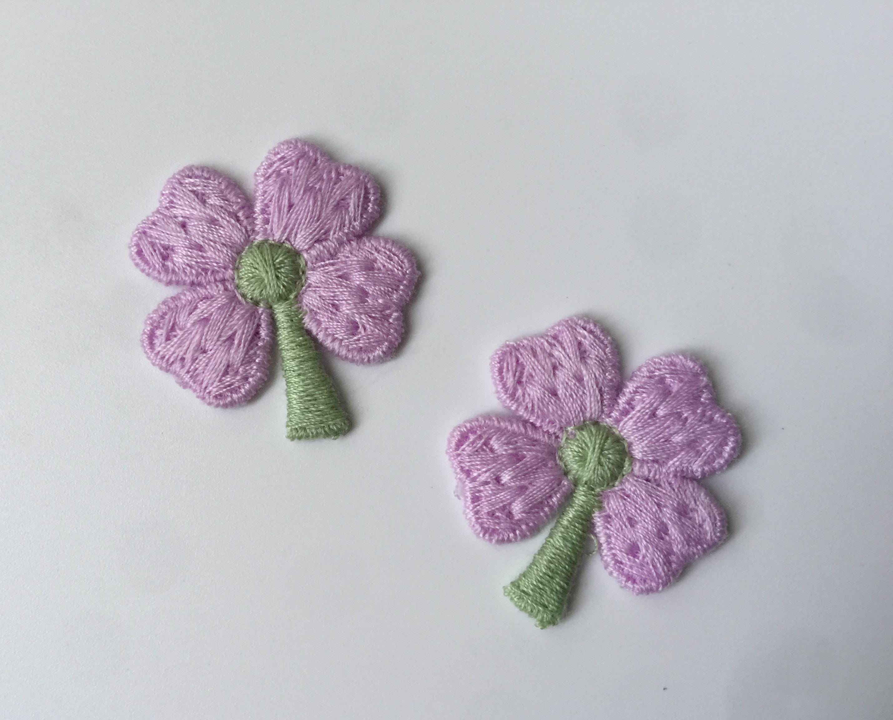 花刺繍入り縫い付けパッチ 2枚セット - 3.2 cm アップリケ - Etsy 日本