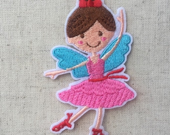 Ballet Girl Dancing Iron On Sew On Embroidered Patch Appliqués Badge