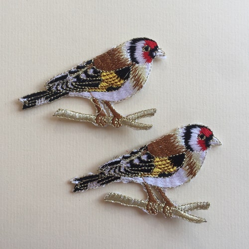 Set of 2 Birds Hummingbird Iron/ Sew on Full Embroidered Patch - Etsy