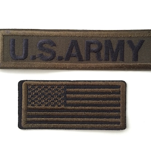 Distintivo dell&#39;esercito americano da stirare/cucire, toppa ricamata completa, appliqués