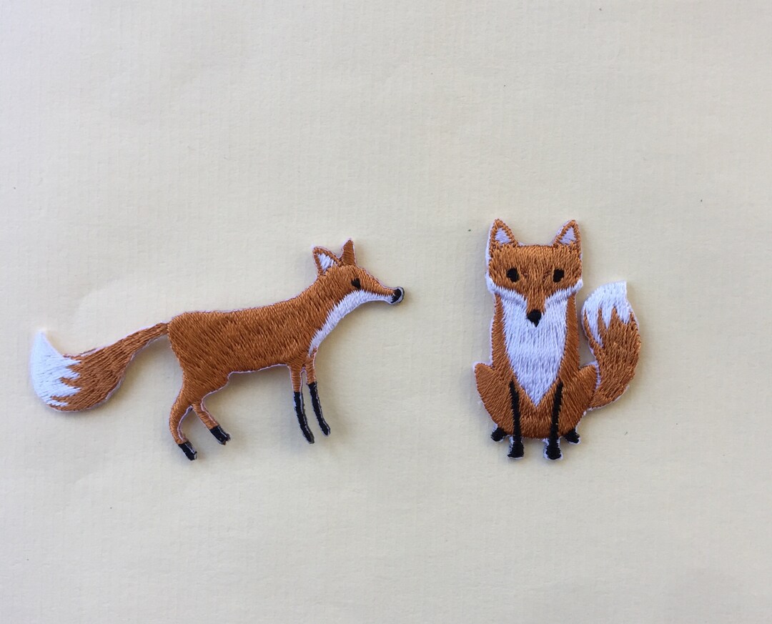 Fox Patch In Hot Pink - Iron On Patches