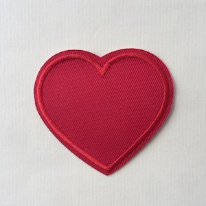 Red heart Iron / Sew On Embroidered Patch Appliqués Badge