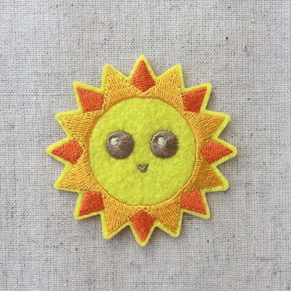 Zon Sunny Day Iron On Sew On Embroidered Patch Appliqués Badge Craft