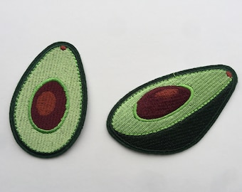 Avocado Fruit Vegetable Iron On Sew On Embroidered Patch Appliqués Badge