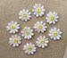 Set Of 10 Daisy Flower Sew On Embroidered Patch Appliqués Badge 