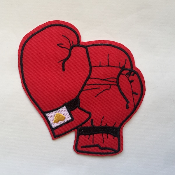 Boxing Glove Sport Glove Iron On Sew On Embroidered Patch Appliqués Badge