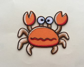 Moks143(p) カニ刺繍ワッペン - Etsy 日本