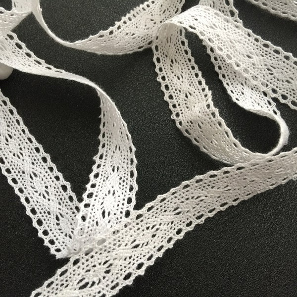 3 Meters White Cotton Crochet Lace Trim Dress Trimming Art Craft