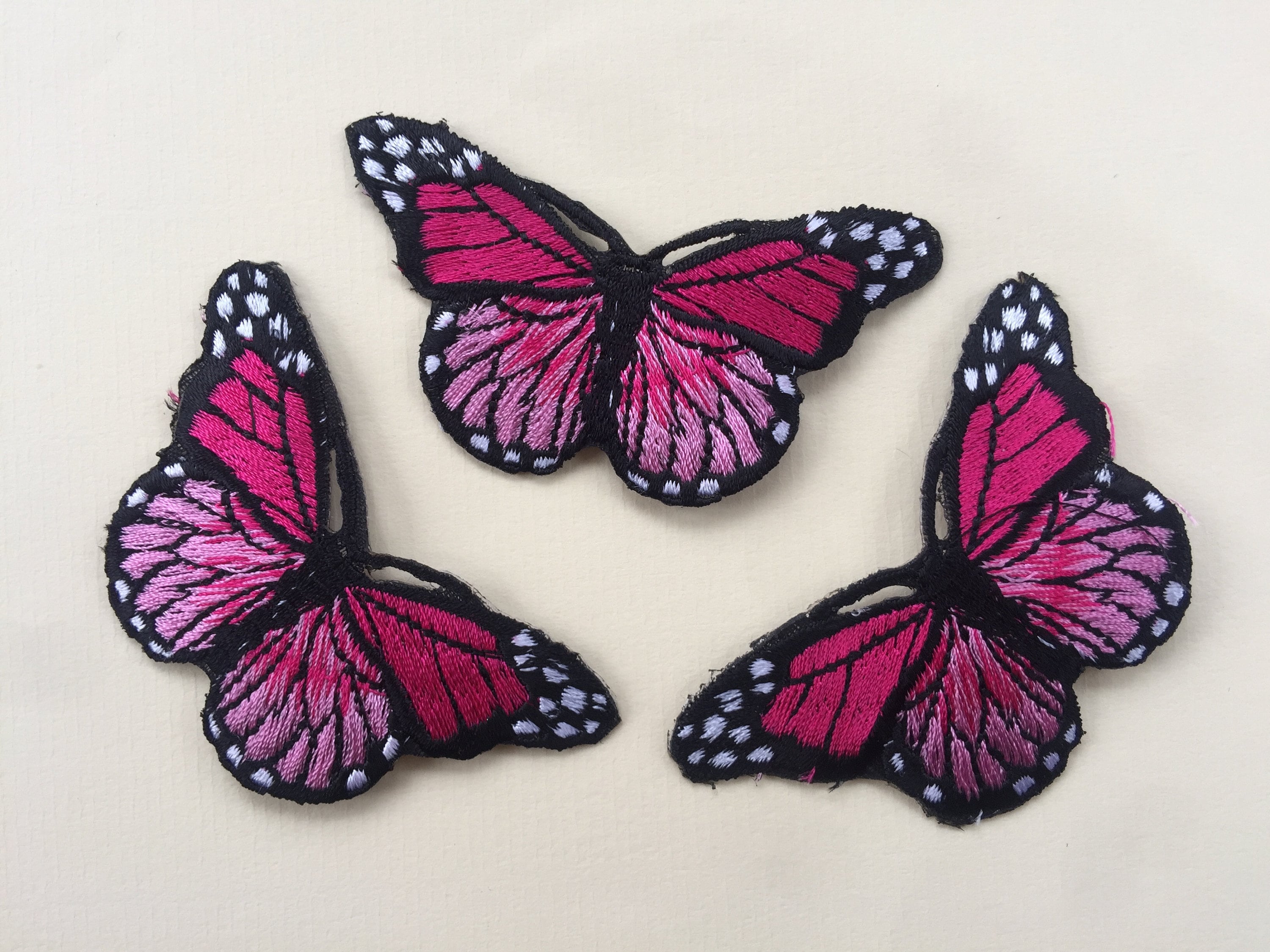 Big Butterfly Embroidered Patch, Large Sew on Patches, Iron on Embroidery  Applique, Craft Supplies 