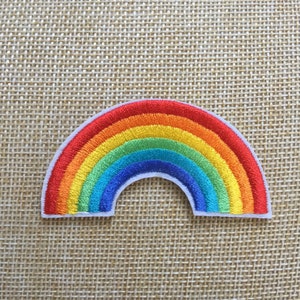 Rainbow Iron/ Sew On Embroidered Patch Appliqués Badge