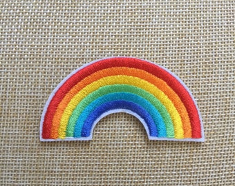 Rainbow Iron/ Sew On Embroidered Patch Appliqués Badge