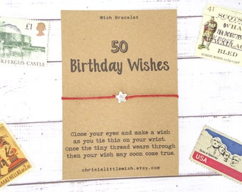 50th birthday wishes etsy