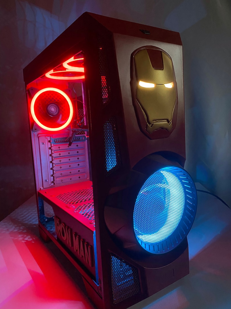 Iron Man style computer case Etsy