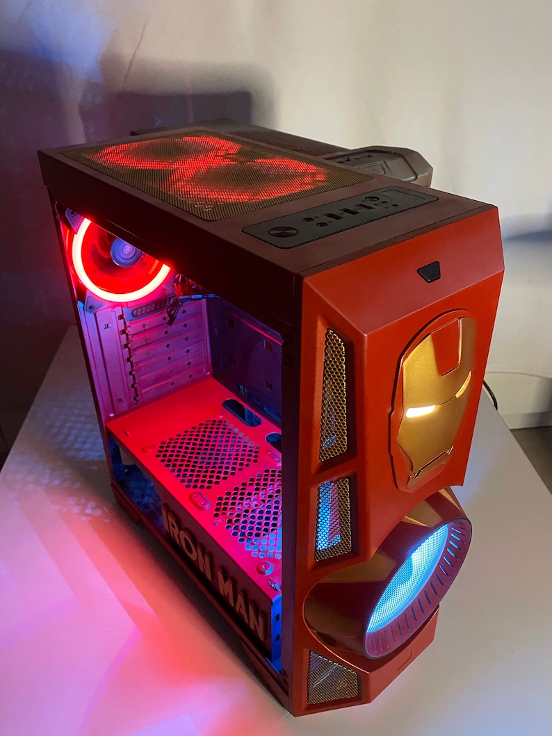 Iron Man style computer case Etsy
