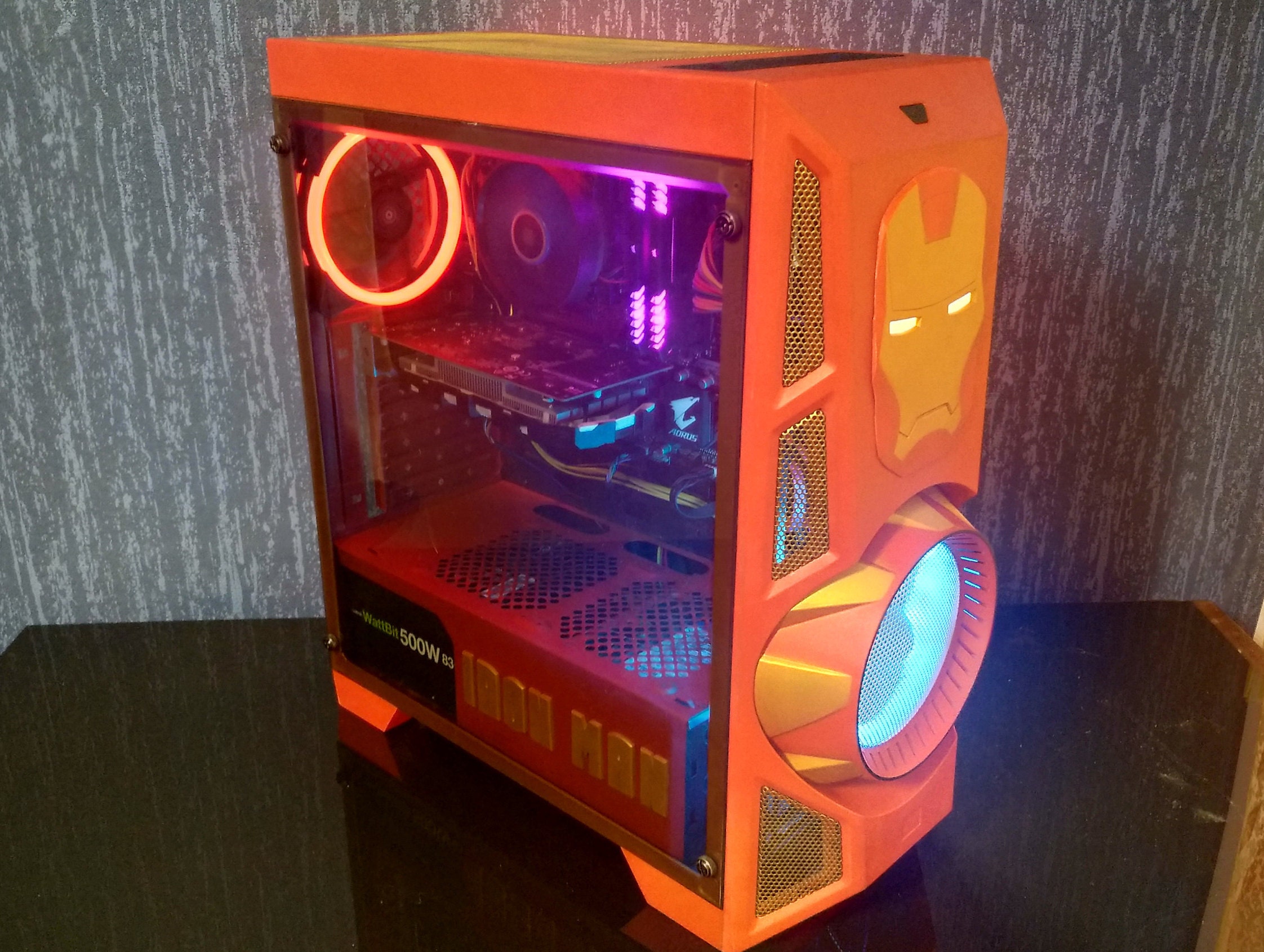 Iron Man style computer case Etsy