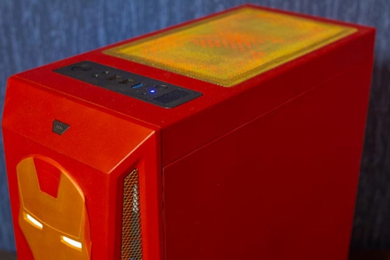 Iron Man style computer case Etsy
