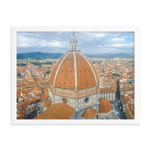 Florence Italy skyline print. Classic wall art of Italian architecture.