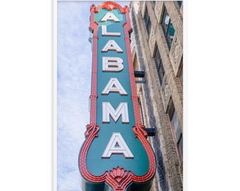Impresión artística del Teatro Alabama: Birmingham, Alabama - Monumento histórico del centro