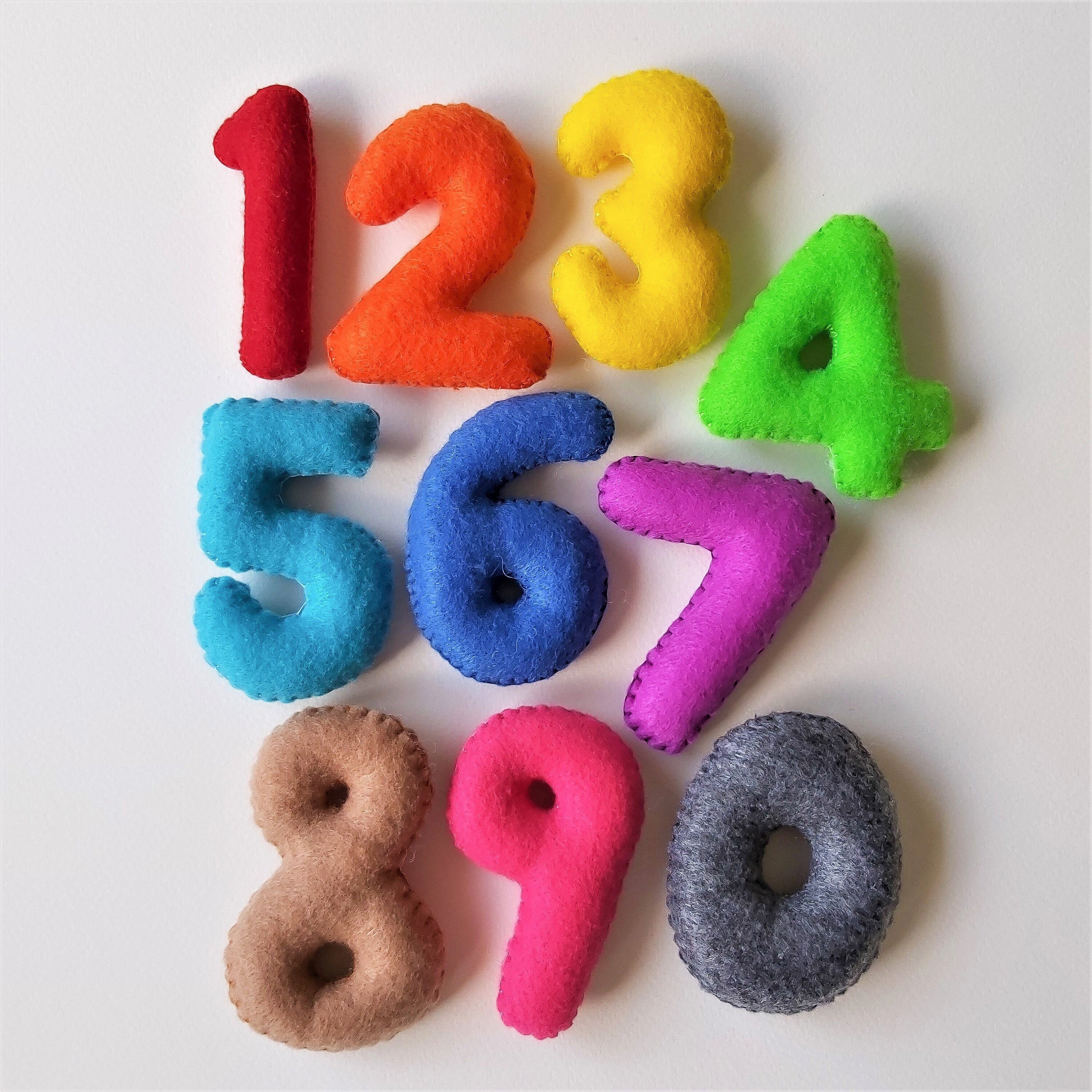 Felt Number Set Stuffed Number Set Number Play Set Felt Etsy Australia