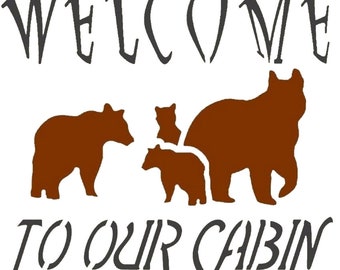 Cabin stencils | Etsy