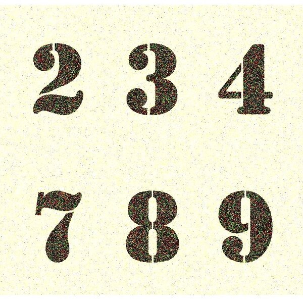 House Number Stencil - Etsy